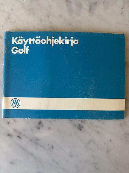 Volkswagen Golf käyttöohjekirja 1985