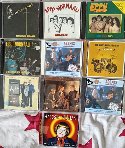 Suomi-rock CD-levyjä kokoelma