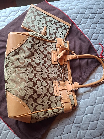 Coach vintage tote ja lompakko