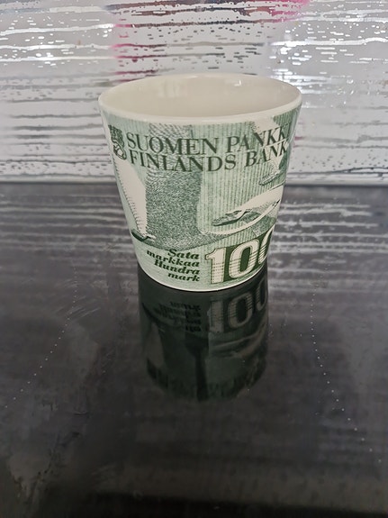 Ensimmäinen painos Suomenpankki muki