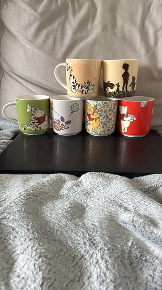 Disney Muurla Nalle Puh mukit, 6 kpl