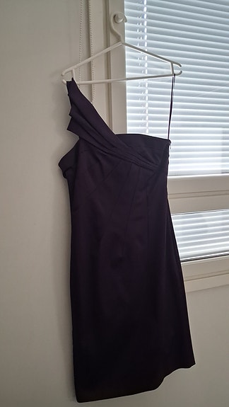 Satiininen juhla-/cocktailmekko koko 38 violetti