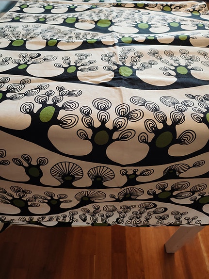 IKEA verhot 2 kpl Cilla Ramnek puukuviolla