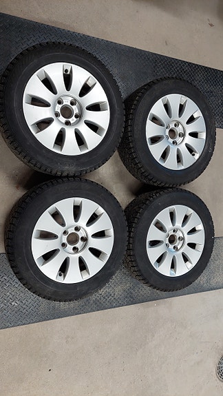 Talvirenkaat (Gislaved nastat) 16" 205/60/R16 alut (Audi A6C6 OEM) 5x112, 57,1kr