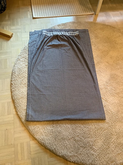 Pikkuruudullinen Eurokangas teetetty verho