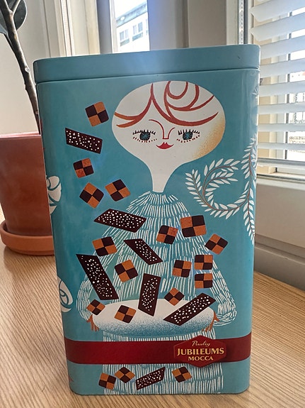 Juhla Mokka peltinen kahvipurkki