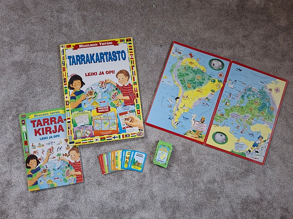 Maailman ympäri kartasto setti