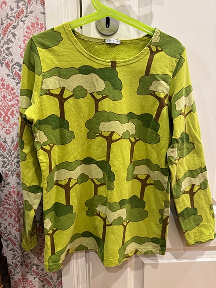 Marimekko lasten paita koko 130 vihreä unisex puuvilla