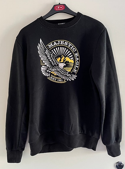 Urban Outfitters War Wolf collegepaita XL musta