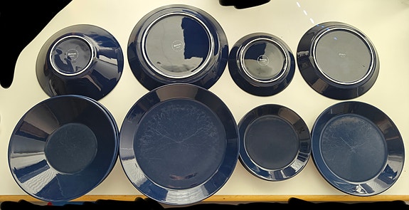 Iittala Teema Lautaset, 19kpl, Tummansininen