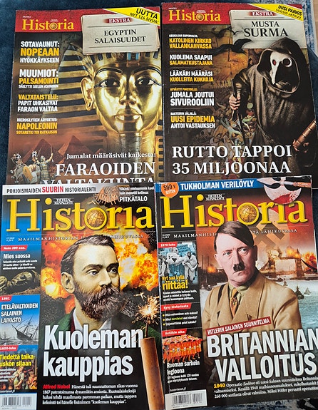 Tieteen kuvalehti Historia-lehtiä nippu ( 4 kpl)
