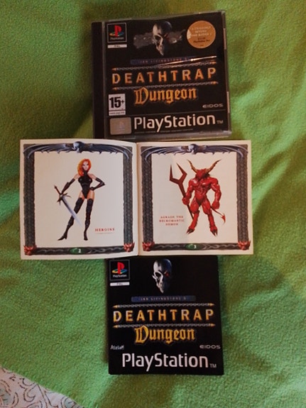 Ian Livingstone's Deathtrap Dungeon Playstation 1 peli cib.