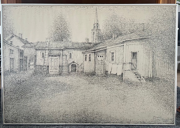 Hilkka Inkalan 1961 kehystetty taideprintti