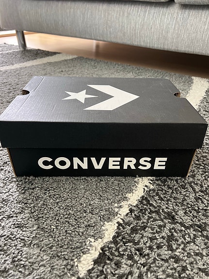 Converse nahkaiset korkeavartiset tennarit koko 36 valkoinen