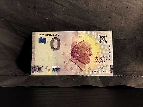 Paavi Franciscus Nolla- euroseteli 2025
