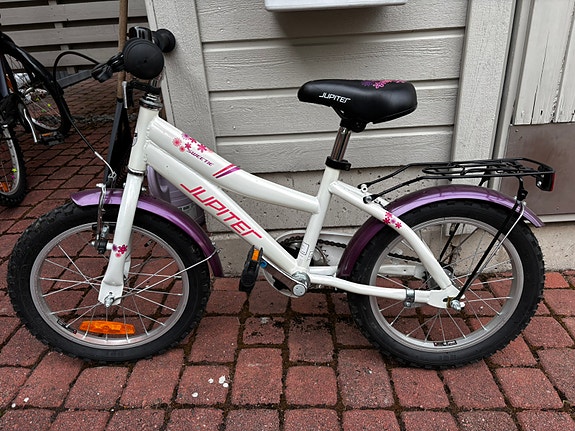 Jupiter lasten polkupyörä 16" valkoinen–violetti