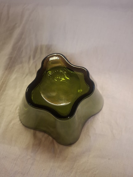 Iittala Aalto maljakko vihreä lasi