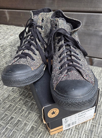Converse CT Herringbone Hi tennarit koko 42 musta-harmaa