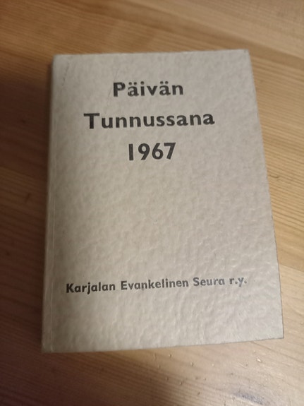 Päivän Tunnussana 1967 kirja