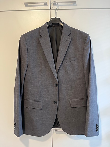 H&M miesten harmaa pikkutakki koossa 50