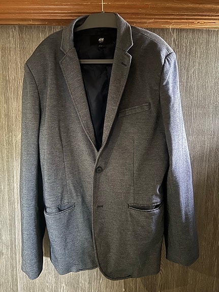 H&M Slim Fit miesten bleiseri koko 54 harmaa