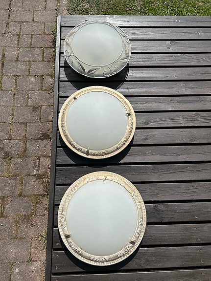 Valaisimet / Plafondit 3 kpl