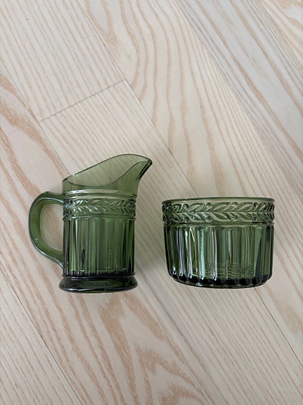 Riihimäen lasi sokerikko ja kermakko