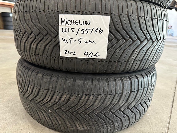 205/55R16 Michelin käytetyt kesärenkaat