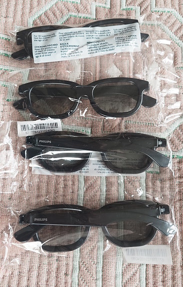 3D-lasit 4kpl Philips käyttämättömät