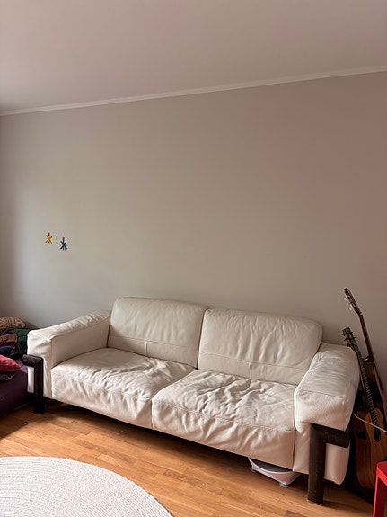 Natuzzi Italia valkoinen nahkasohva