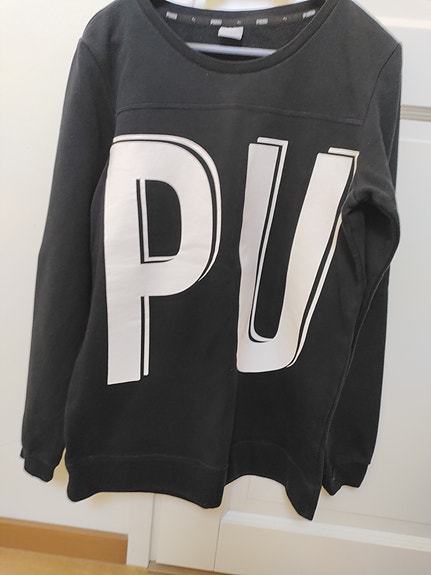Puma musta collegepaita 176 cm