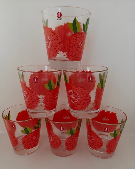 6 kpl Iittala Marimekko Primavera juomalasi