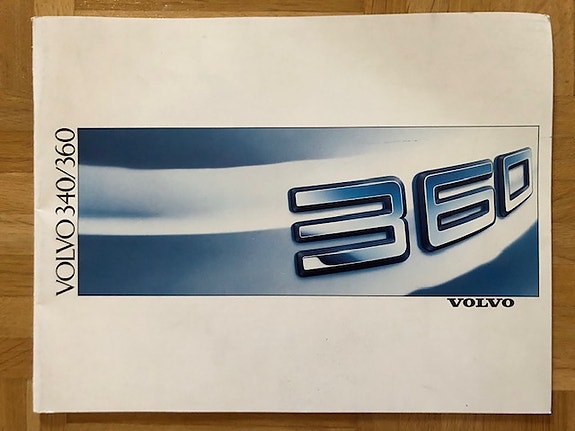 Esite Volvo 340 ja Volvo 360 vuodelta 1988
