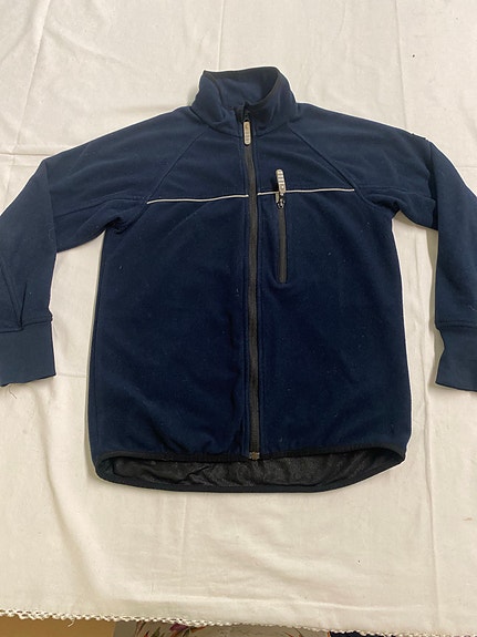 Polarn O. Pyret fleece-takki koko 146 sininen unisex