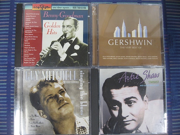 Benny Goodman, Gershwin, Guy Mitchell, Artie Shaw, The Platters