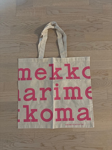 Marimekko pinkki logokassi