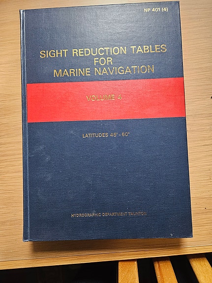 Sight Reduction Tables for Marine Navigation -kirja