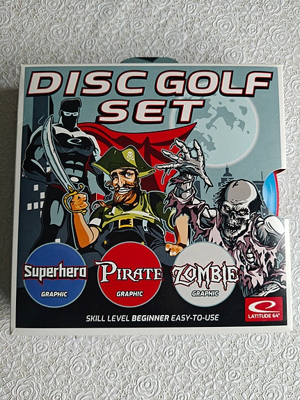 Latitude 64 Disc Golf (Frisbeegolf) Set Superhero Pirate Zombie