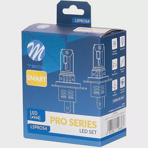 LED polttimo Pro Smart H4 12V 2kpl 6000K