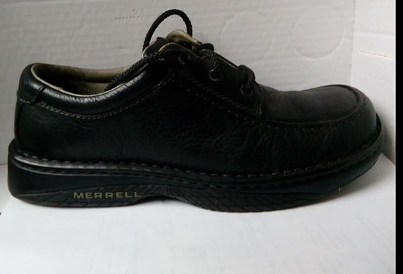 MERRELL Kävelykengät  mustat, vahvaa nahkaa koko 43