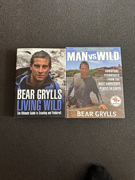 Bear Grylls - Living Wild & Man vs Wild kirjat