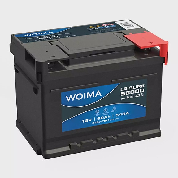 Akku Woima New 60Ah 242x175mm vapaa-aika