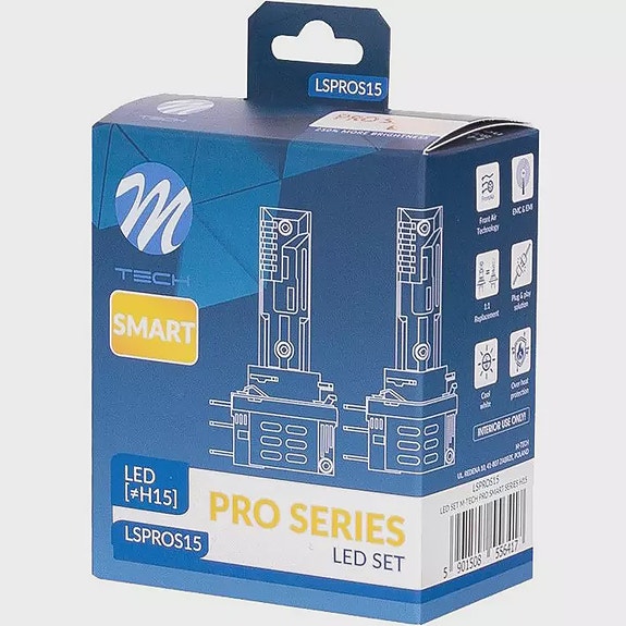 LED polttimo Pro Smart H15 12V 2kpl