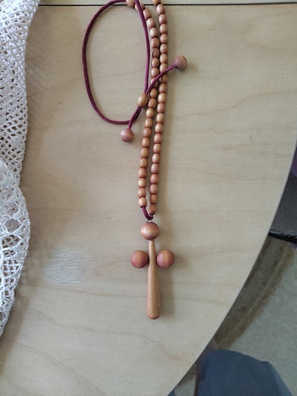 Aarikka puinen kaulakoru unisex
