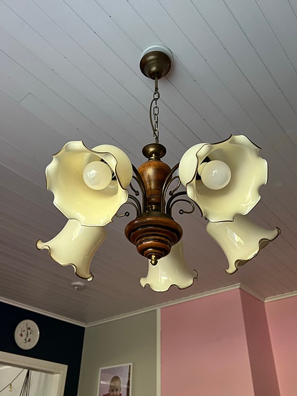Upea Stockmann Orno Art 6243 kattovalaisin 50-luvun vintagea