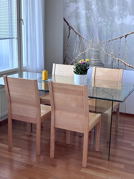 6 kpl design-tuoleja – Rauno Sorsa / Korhonen Oy