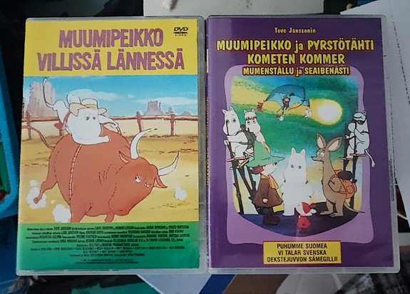 Muumipeikko villissä lännessä & Muumipeikko ja pyrstötähti dvd