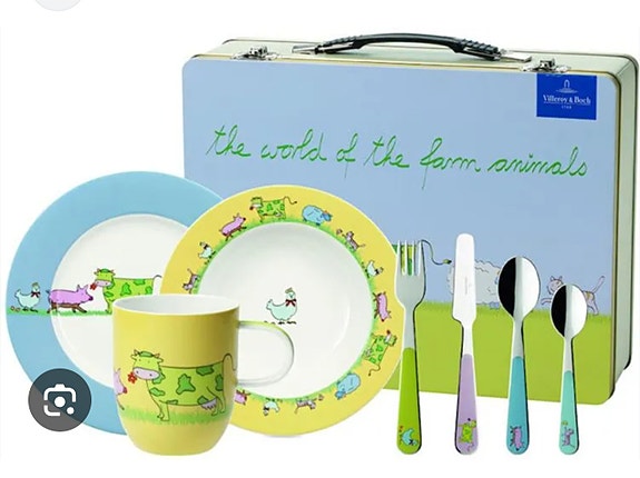 Harvinainen Villeroy  & Boch lasten astiasto