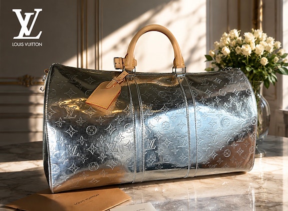 LOUIS VUITTON KEEPALL 50 MIRROR – HARVINAINEN LUXUSLAUKKU