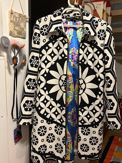 Desigual takki M mustavalkoinen kuviollinen